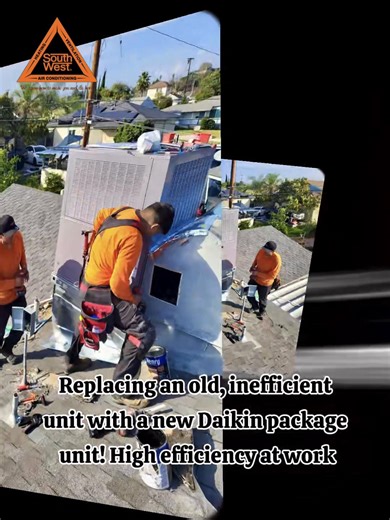 Clean install. Clean airflow. 💨 Package unit spiral ducting done the right way. This set up= ☑️ Better airflow ☑️ Longer system life ☑️ Professional finish Follow for real hvac installs 💪 #hvactok #hvacreels #spiralducting #packageunitinstall