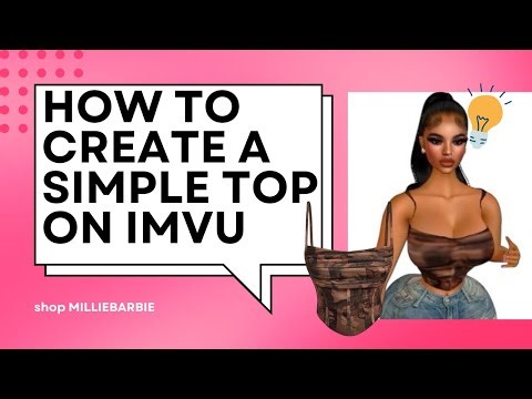 HOW TO CREATE ON IMVU|| creating a simple top on imvu using Mobile|| IMVU CREATING 101