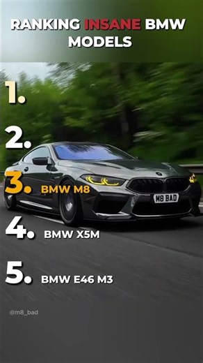 Ranking INSANE BMW Models