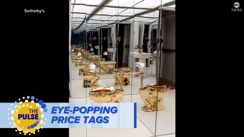 Flushed with cash: $12M gold toilet sold at auction