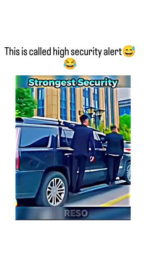 @joy_trend_01 on Instagram: "The post shares a 20-second comedic video of suited men dramatically escorting and posing around a black SUV, overlaid with "Strongest Security" text and skull emojis, satirizing excessive protection protocols. Captured on February 6, 2026, by @itx_soulsync , a humor-focused account, it quickly amassed 1.1 million views and 3,900 likes, driven by its relatable exaggeration of VIP security tropes. User replies amplify the jest, with comments like "These security guard