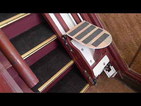 $300 DIY Home Escalator Elevator for stairs with a landing