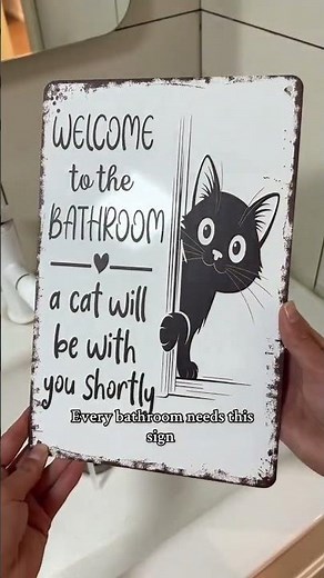 Vintage Black & White Cat Wall Art