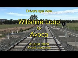 Drivers eye view, Wiltshire Loop to Avoca, Aug 2024