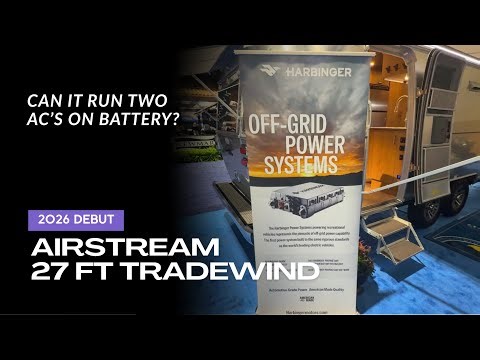 NEW 27ft Airstream Tradewind Walkthrough 🚐⚡ Dual A/Cs + Harbinger Power | 2026 RV Show Debut