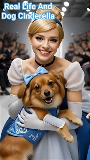 Disney Princesses Walk the Runway With Their Real-Life & Dog Versions! 🐕#disneyprincess #dog #ForYou