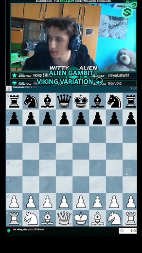 4.8K views · 67 reactions | Alien Gambit Viking Variation!  #trends, #chesscom #chesstok #viral #streamer #vikings #foryoupage #trend, #foryou #boardgames #trending, #virals, #funny #foryou, #fyps, #chess #fyp | Volen Dyulgerov | Facebook