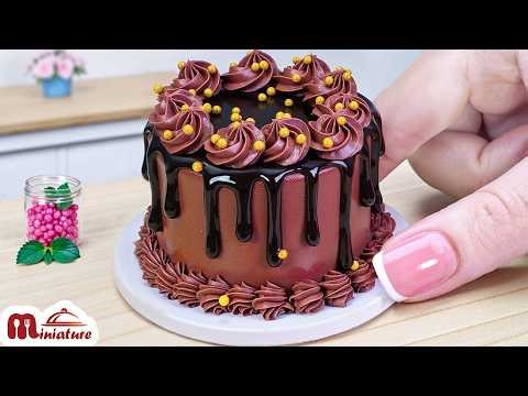 🍫 So Yummy Mini Mocha Chocolate Drip Cake Decorating Ideas | ASMR Cooking Mini Food