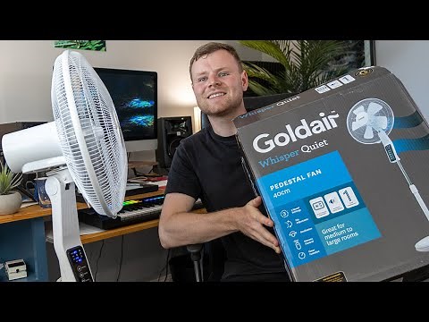 Goldair Whisper Quiet Pedestal Fan Unboxing and Assembly Review