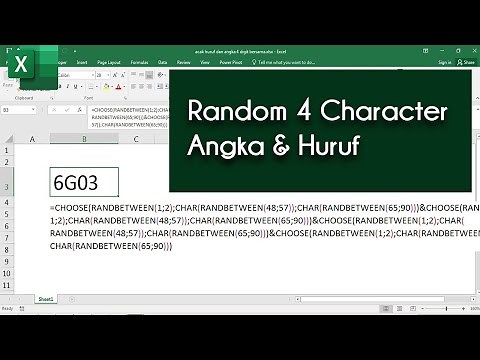 How to Randomize Numbers with Letters Using Excel Formulas