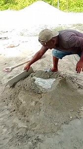 Another technique mixing mortar | Andris Brick Art