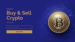 Buy and sell crypto - Html Code Example by Nicepage