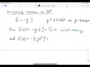 Motion in Space: Velocity and Acceleration - Multivariable Calculus (13.4a)
