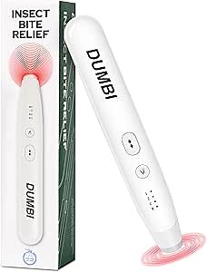 Insect Bite Relief Pen for Mosquito Bites & Stings - USB Rechargeable Bug Treatment, Fast Itch Relief Device, Chemical-Free & Kid Safe for Travel & Outdoor Use