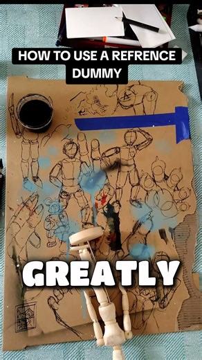 Refrence dummy tutorial. #refrencedummy #artdummy #learnart #begining #artist