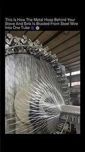 How the metal hose behind your stove are made? #manufacturing #engineering #steel