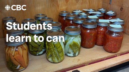 Students learn about canning food