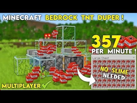 Best Fastest TNT DUPER IN MINECRAFT BEDROCK!! 1.21+