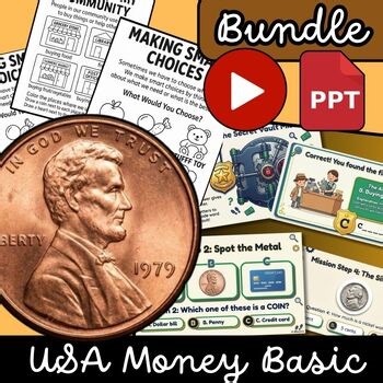 Money Finance Vocabulary USA Bundle | Escape Room, Financial Literacy Worksheets