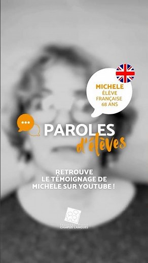 Michèle apprend l’anglais avec un objectif clair : parler sans accent français !