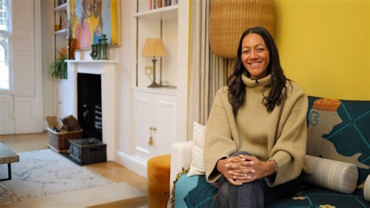 Touring a stylish London home filled with art