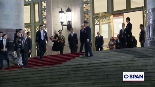 🚨 EPIC! After a long and successful day in Beijing, President Trump has WALKED OUT of the State Banquet and is back at the hotel for the night47 has been dealing all day and is set to KEEP PUSHING later tonight, US time 🔥 He’ll be meeting Xi again at around 11:30, participate in a tea and lunch, then BOARD Air Force One back to AmericaTrump is GRINDING, making the most of his time in Beijing 🇺🇸🇨🇳👏🏻H/t @HowardMortman