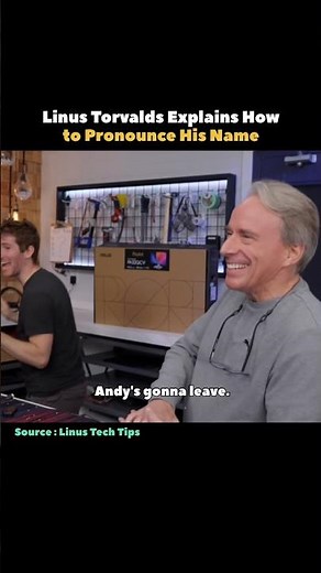 Linus Torvalds Explains How To Pronounce His Name #shorts #linux #coding #knowledge