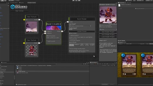 Unity VFX Shadero Sprite 卡牌特效 风雪
