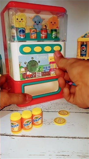 BEVERAGE VENDING MACHINE TOY #asmr #satisfying #toymachine #toys