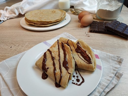 Recette facile et rapide de crêpes diététiques IG bas