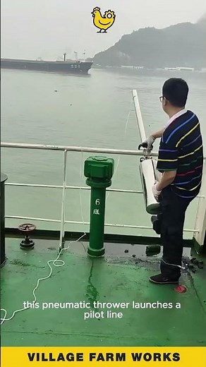 How Sailors SHOOT Ropes Across Water⚓ #ShipLife