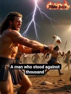 Samson and the Jawbone of a Donkey – One Man, One Weapon, One Miracle #Samson #biblestories #divine