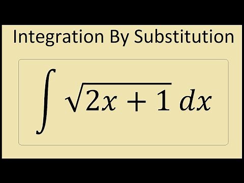 Integral Of Sqrt(2x+1) Using Substitution Method