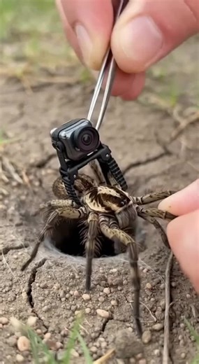 Action Camera Experience on a Wolf Spider