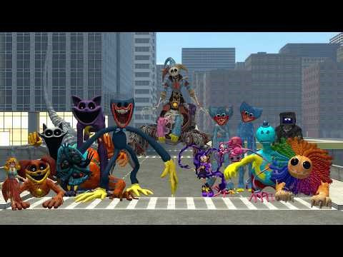 Surviving ALL Main Poppy Playtime Monsters in the City | Garry's Mod