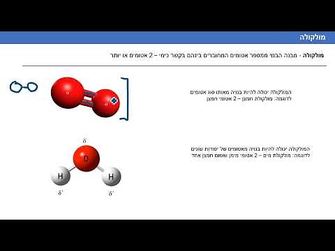 מולקולה ונוסחה מולקולרית - קורס כימיה-ביוכימיה | דיפוזיה קורסים