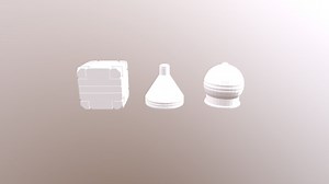 My take on Cube, Cone and Sphere - Download Free 3D model by qube