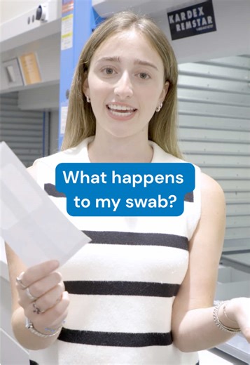 Sending your swab kit back to help patients like Max is icon behavior. 💙 Now here’s what happens behind the scenes. #bloodstemcelldonor #stemcelldonor #savealife #nmdp