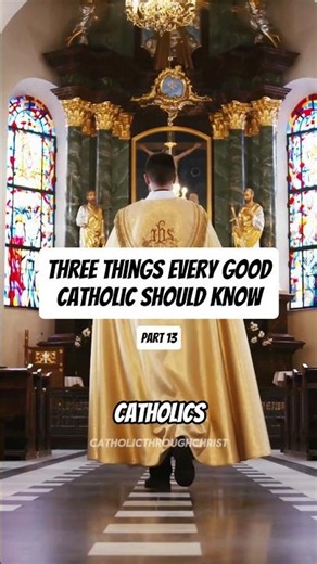 Three things EVERY good CATHOLIC should know. Part 13🙏🏼✝️ #catholicfaith #catholic #catholicchurch