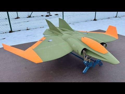 ATLAS Moth Twin 50mm EDF 3D printed Jet - Prototype 2 Maiden