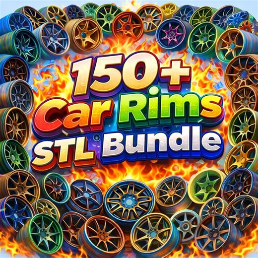 150  Car Rims STL Bundle – 3D Printing Scale Model Wheels (digital Download) - Etsy Australia