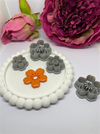 Sakura Flower Polymer Clay Cutter Set of 4 - Etsy