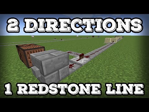Minecraft Tutorial - Two-Way Redstone Repeater - One Line