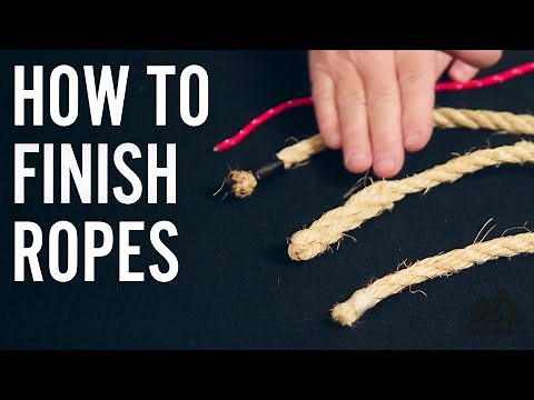 How to Finish Ropes | How to Tie an End Splice | How to Whip the End of a Rope