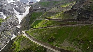 Aerial View Passo Dello Stelvio Mountain Stock Footage Video (100% Royalty-free) 1033959197 | Shutterstock