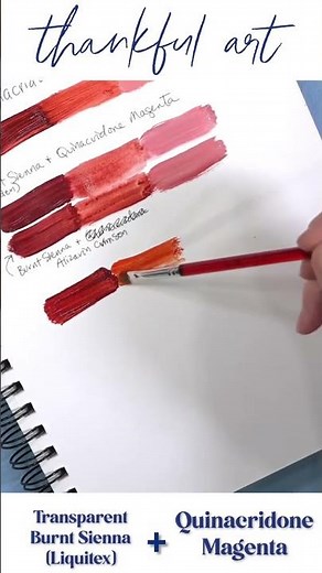 Color Mixing: How to mix Quinacridone Burnt Orange #shorts #art #arttips