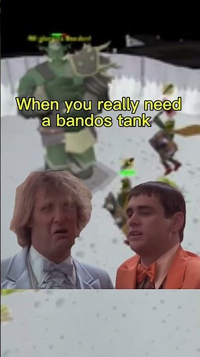 When you really need a bandos tank #oldschoolrunescape #osrs #runescape