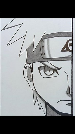 How to draw Naruto Uzumaki by using only pencil for beginners easy✨#drawingtutorial #art #naruto