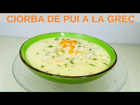Greek chicken soup - traditional Romanian recipe