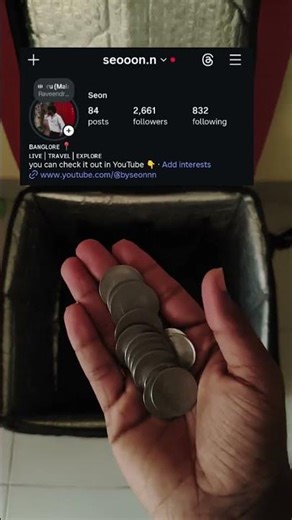 [8/30]days challenge petti fill ആക്കൽ with one coin for one follower #challenge #shorts #malayalam